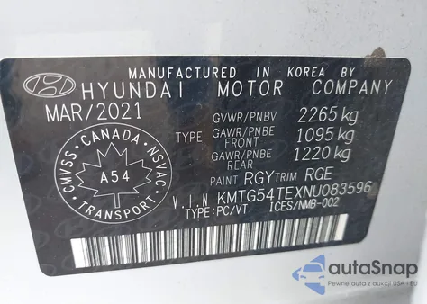 2022 Genesis G70 3.3T Sport Awd из США, поврежденный, VIN KMTG54TEXNU083596